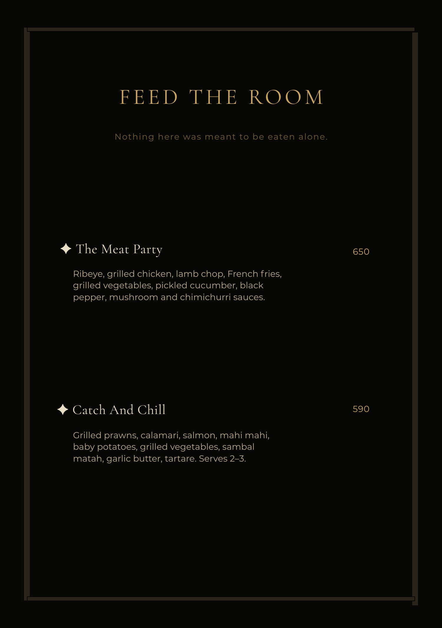 Feed the Room — sharing plates