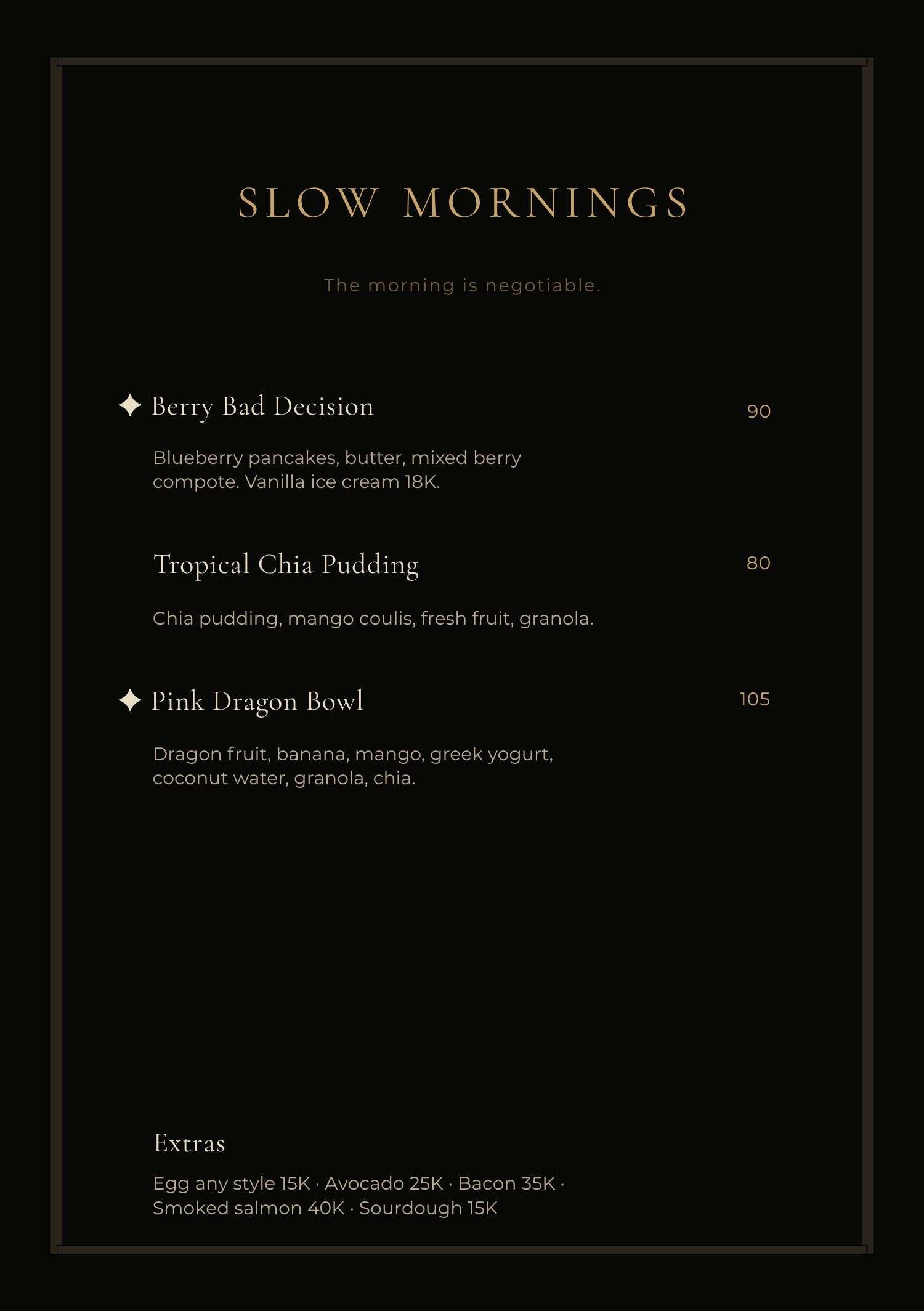 Slow Mornings