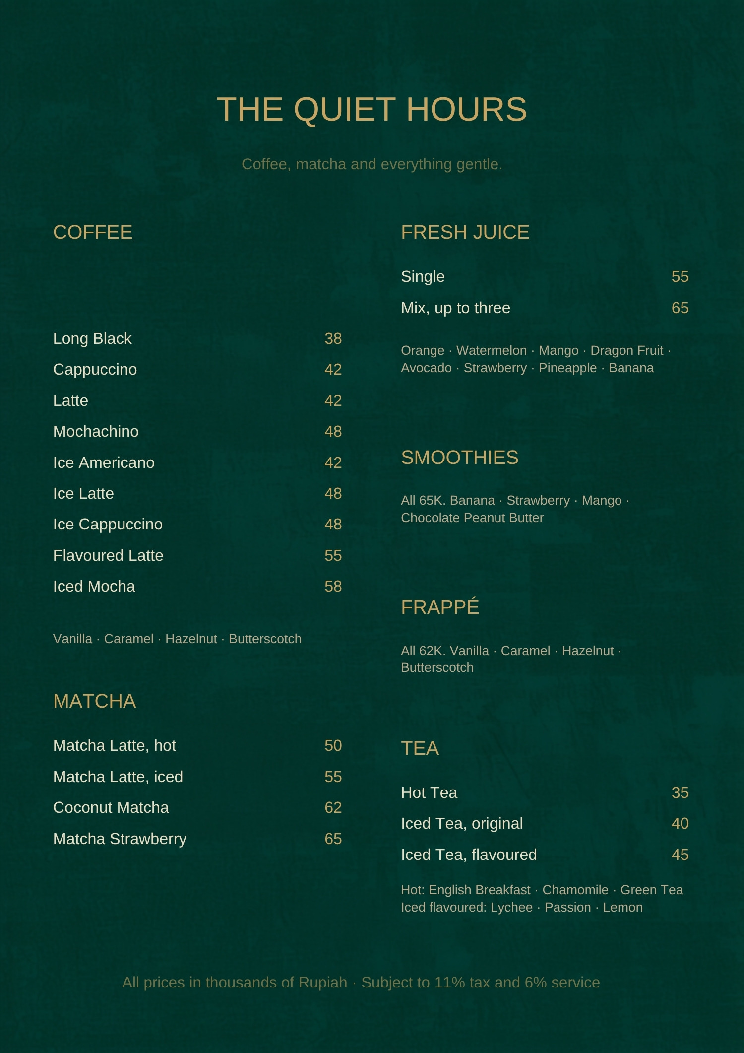 Signature cocktails