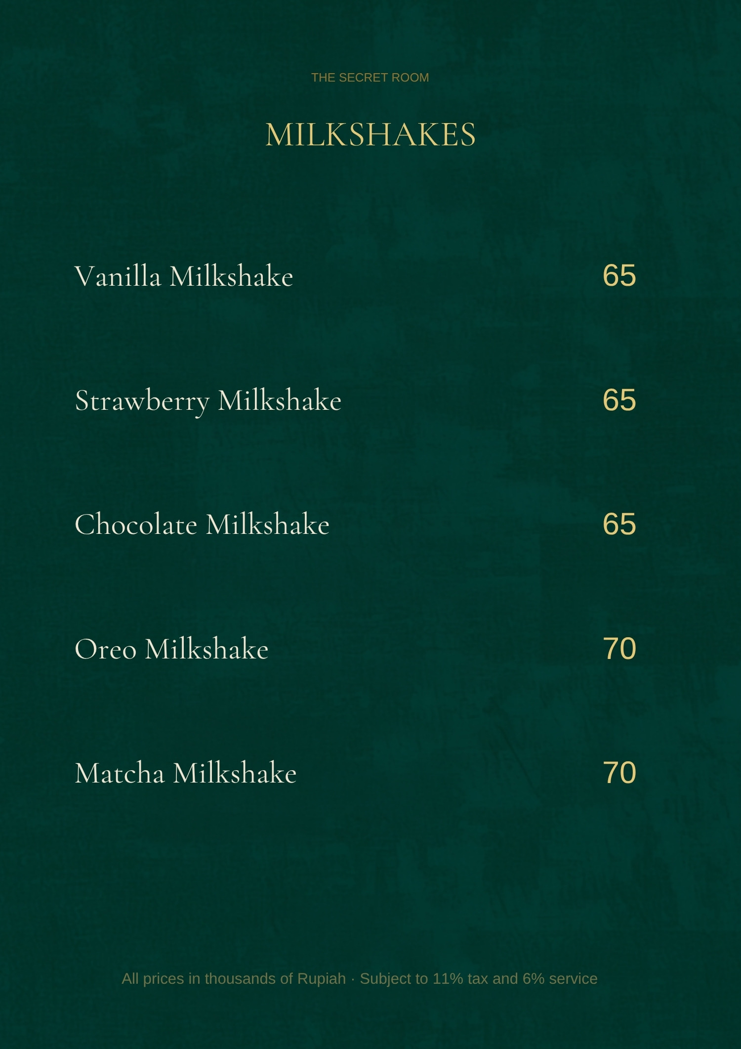 Milkshakes